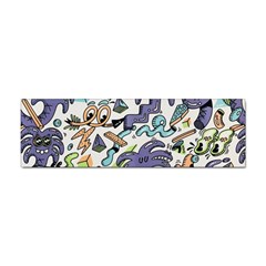 Purple Orange Green Blue Cartoon Sticker (bumper) by Grandong