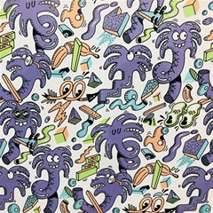 Purple Orange Green Blue Cartoon Play Mat (rectangle) by Grandong