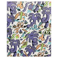 Purple Orange Green Blue Cartoon Drawstring Bag (small) by Grandong