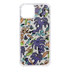 Purple Orange Green Blue Cartoon Iphone 14 Tpu Uv Print Case