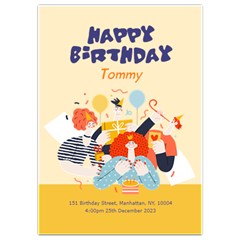 Birthday - Invitation Card 5  x 7 