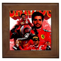 Carlos Sainz Framed Tile