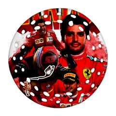 Carlos Sainz Round Filigree Ornament (two Sides) by Boster123