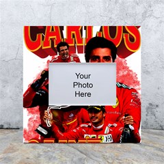 Carlos Sainz White Box Photo Frame 4  X 6  by Boster123