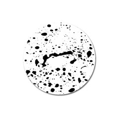 Monochrome Mirage  Magnet 3  (round) by dflcprintsclothing