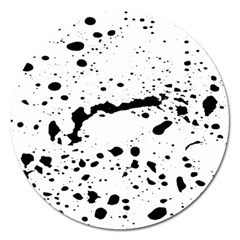 Monochrome Mirage  Magnet 5  (round) by dflcprintsclothing