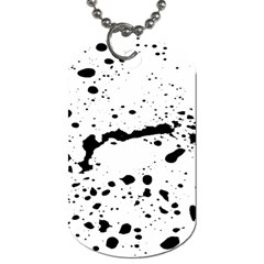 Monochrome Mirage  Dog Tag (one Side) by dflcprintsclothing