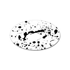 Monochrome Mirage  Sticker Oval (100 Pack)