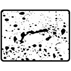 Monochrome Mirage  Two Sides Fleece Blanket (large) by dflcprintsclothing