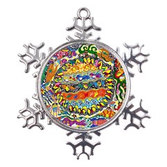 Supersonic Sunblast Metal Large Snowflake Ornament