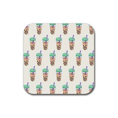 Cute Boba Rubber Coaster (square) by artworkshop