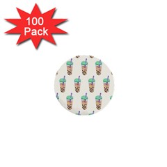 Cute Boba 1  Mini Buttons (100 Pack)  by artworkshop