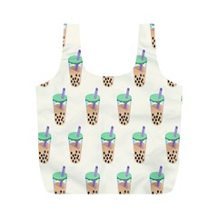 Cute Boba Full Print Recycle Bag (m) by artworkshop