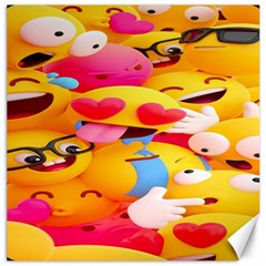 Wallpaper Emoji Canvas 16  X 16  by artworkshop