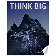 Inspirational Think Big Concept Canvas 12  X 16  by dflcprintsclothing