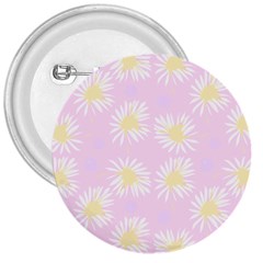 Mazipoodles Bold Daisies Pink 3  Buttons