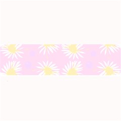 Mazipoodles Bold Daisies Pink Large Bar Mat by Mazipoodles