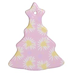 Mazipoodles Bold Daisies Pink Christmas Tree Ornament (two Sides) by Mazipoodles