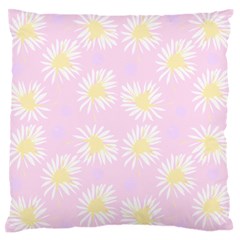 Mazipoodles Bold Daisies Pink Standard Premium Plush Fleece Cushion Case (one Side) by Mazipoodles