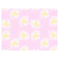 Mazipoodles Bold Daisies Pink Premium Plush Fleece Blanket (Extra Small)