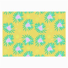 Mazipoodles Bold Daises Yellow Large Glasses Cloth (2 Sides) by Mazipoodles