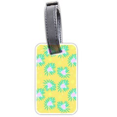 Mazipoodles Bold Daises Yellow Luggage Tag (one Side) by Mazipoodles