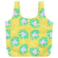 Mazipoodles Bold Daises Yellow Full Print Recycle Bag (xxl) by Mazipoodles