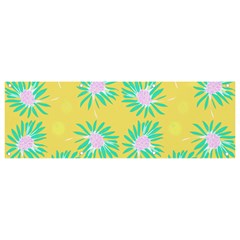 Mazipoodles Bold Daises Yellow Banner And Sign 9  X 3  by Mazipoodles