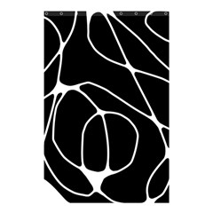 Mazipoodles Neuro Art - Black White Shower Curtain 48  X 72  (small)  by Mazipoodles