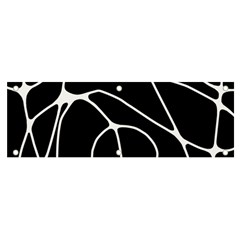 Mazipoodles Neuro Art - Black White Banner And Sign 6  X 2  by Mazipoodles