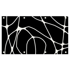 Mazipoodles Neuro Art - Black White Banner And Sign 7  X 4  by Mazipoodles