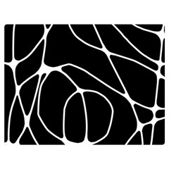 Mazipoodles Neuro Art - Black White Premium Plush Fleece Blanket (extra Small) by Mazipoodles