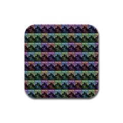 Inspirational Think Big Concept Pattern Rubber Square Coaster (4 Pack)