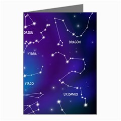 Realistic Night Sky With Constellations Greeting Cards (pkg Of 8) by Cowasu