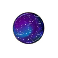 Realistic Night Sky With Constellations Hat Clip Ball Marker (4 Pack) by Cowasu