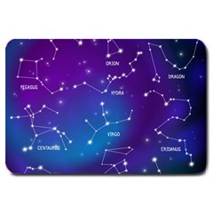 Realistic Night Sky With Constellations Large Doormat