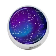 Realistic Night Sky With Constellations 4-port Usb Hub (one Side) by Cowasu