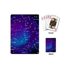 Realistic Night Sky With Constellations Playing Cards Single Design (mini) by Cowasu