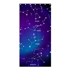 Realistic Night Sky With Constellations Shower Curtain 36  X 72  (stall)  by Cowasu