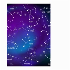 Realistic Night Sky With Constellations Small Garden Flag (two Sides) by Cowasu