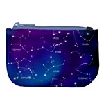Realistic Night Sky With Constellations Large Coin Purse Front