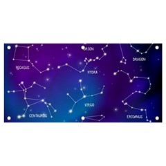 Realistic Night Sky With Constellations Banner And Sign 4  X 2  by Cowasu