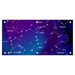 Realistic Night Sky With Constellations Banner And Sign 6  X 3  by Cowasu