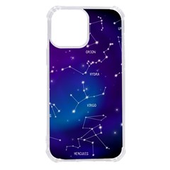 Realistic Night Sky With Constellations Iphone 13 Pro Max Tpu Uv Print Case by Cowasu