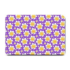 Cute Smile Face Chamomile Small Door Mat