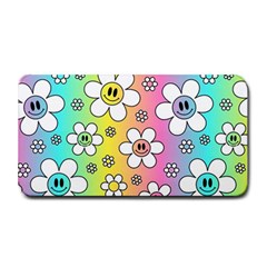 Funny Flowers Smile Face Camomile Medium Bar Mat