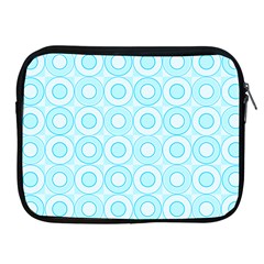 Mazipoodles Baby Blue Check Donuts Apple Ipad 2/3/4 Zipper Cases by Mazipoodles