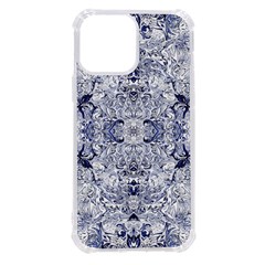 Blue Biro Arabesque Iphone 13 Pro Max Tpu Uv Print Case by kaleidomarblingart