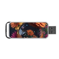 Crocodile Vs Monkey Watercolor 1 Dreamshaper V7 3d Floral 0 Portable Usb Flash (one Side) by mohdmosin2535