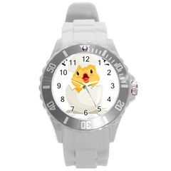 Cute Chick Round Plastic Sport Watch (l)